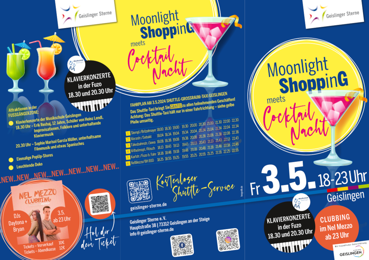 moonlight shopping geislingen 352024 veranstaltungsuebersicht